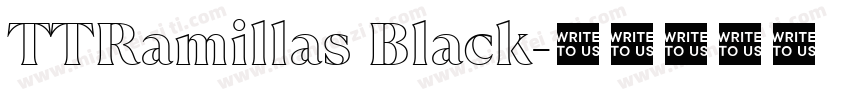 TTRamillas Black字体转换